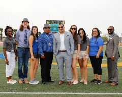 With the TAMUK student staff.